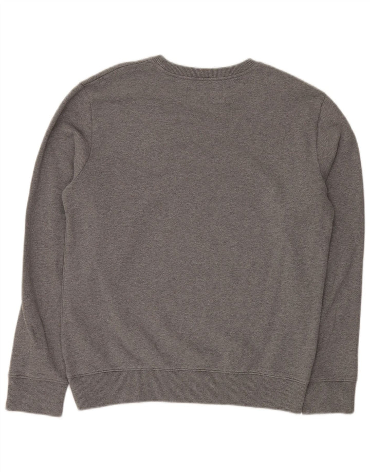 CALVIN KLEIN JEANS Herren-Sweatshirt mit Grafik, groß, graue Baumwolle