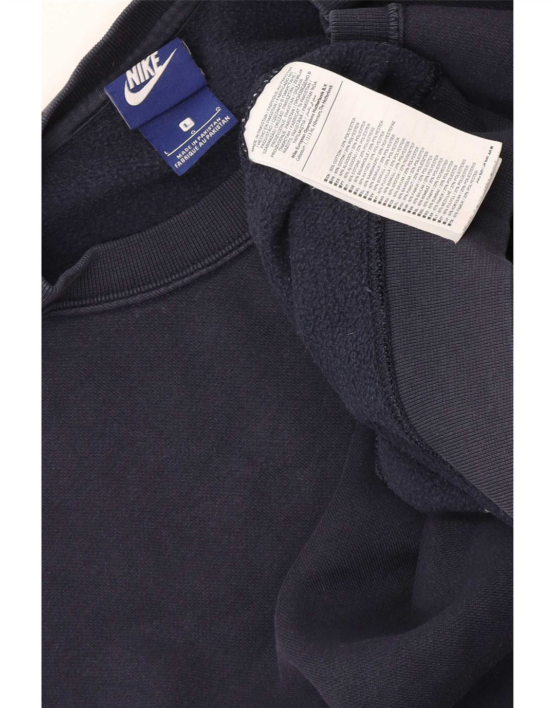 Nike Herren-Sweatshirt-Pullover, groß, marineblau, Baumwolle