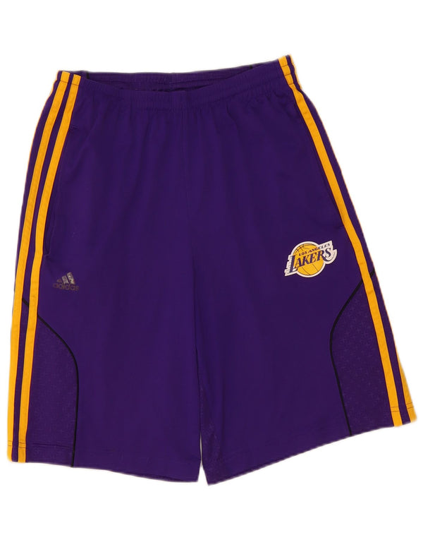Adidas Los Angeles Lakers Sportshorts für Jungen, 13–14 Jahre, lila, Polyester