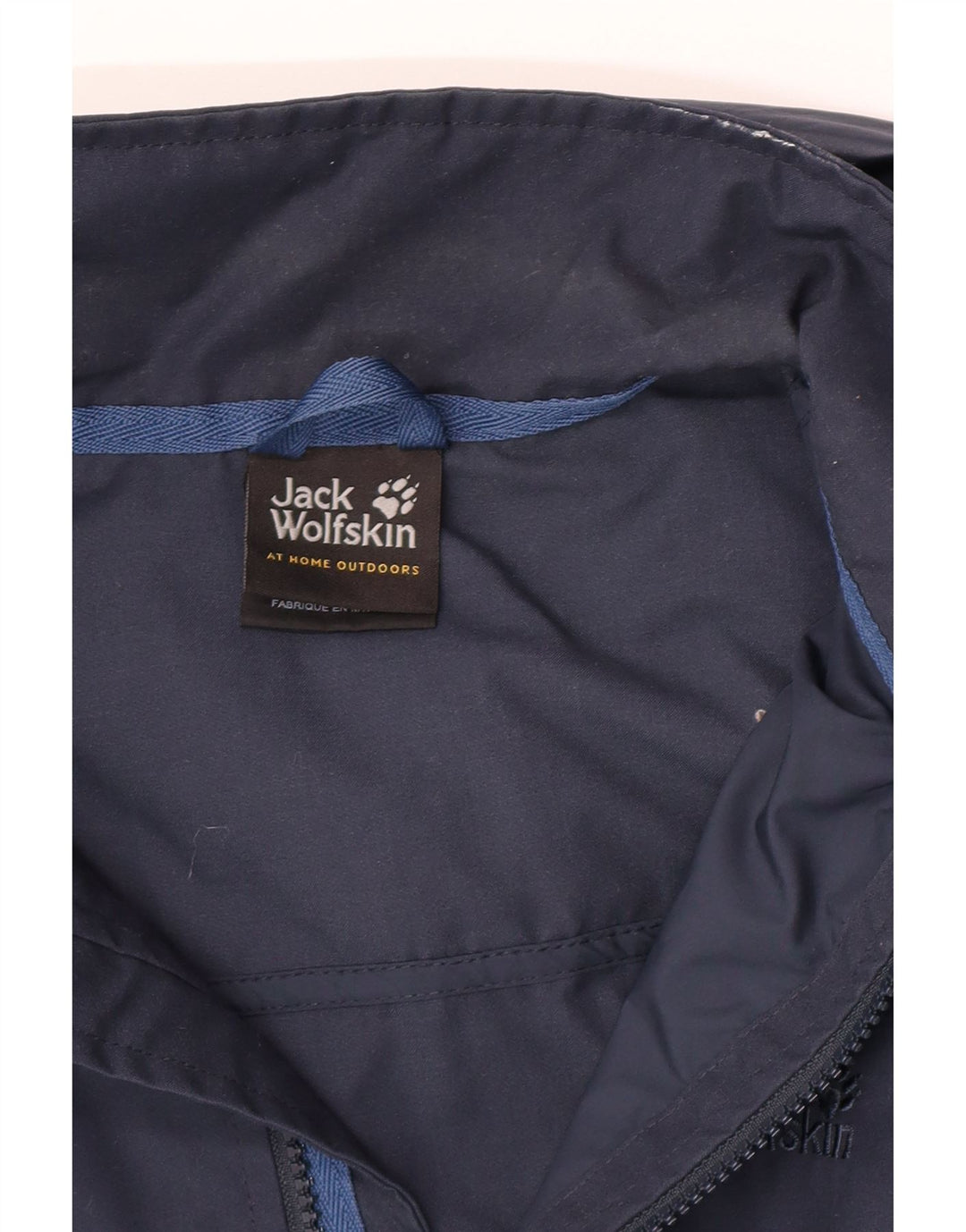 Jack Wolfskin Damen-Windbreakerjacke mit Kapuze, UK 12, mittelmarineblau