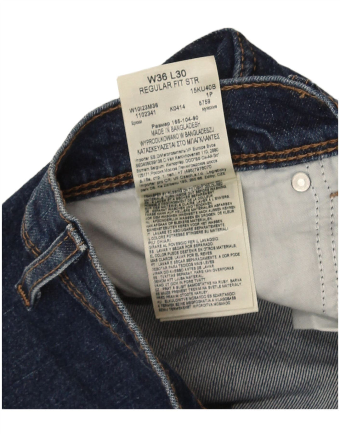 Wrangler Herren-Jeans mit normaler Passform, gerade Passform, W36, L30, Blau, Baumwolle