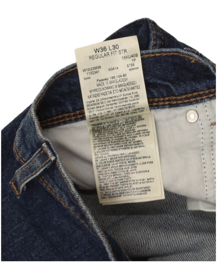Wrangler Herren-Jeans mit normaler Passform, gerade Passform, W36, L30, Blau, Baumwolle