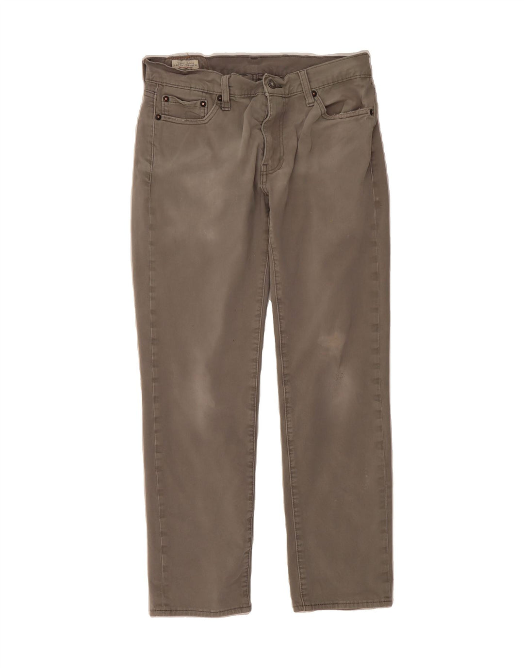 LEVI'S Mens Straight Casual Trousers W30 L30 Grey Cotton Vintage Levi's and Second-Hand Levi's from Messina Hembry 