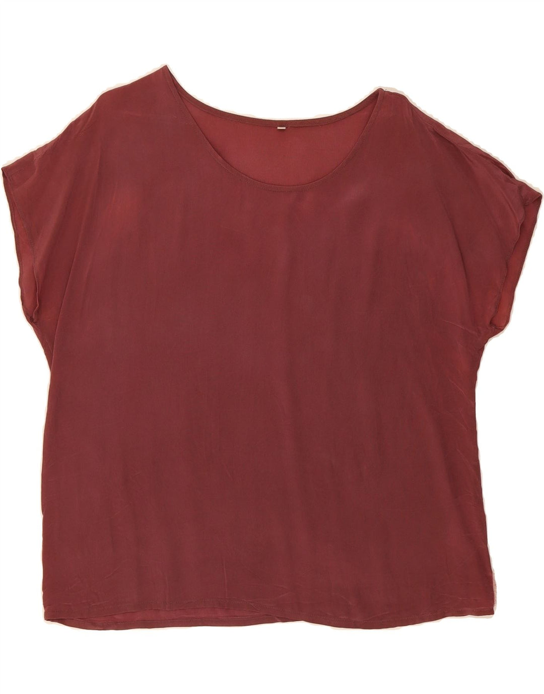 VINTAGE Womens Blouse Top IT 46 Large Burgundy Vintage Vintage and Second-Hand Vintage from Messina Hembry 