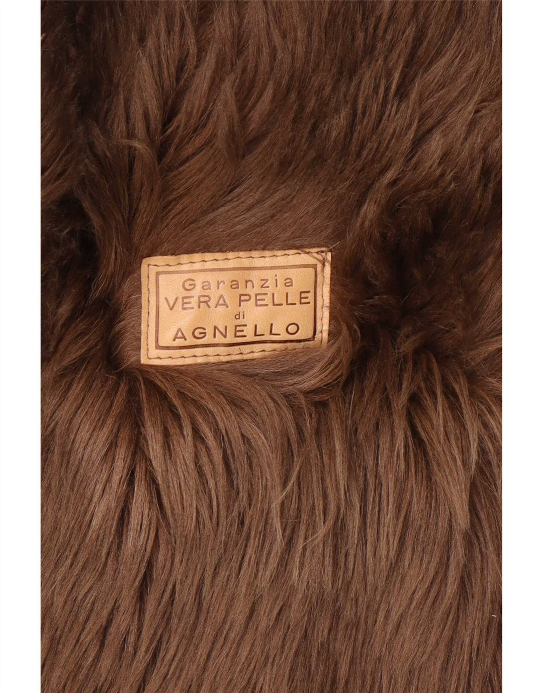 Vintage Damen Shearling Jacke IT 46 Large Brown Classic