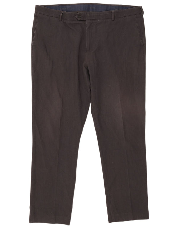 Farah Herren-Klassiker, schmale Anzughose, W44, L33, Grau, Polyester