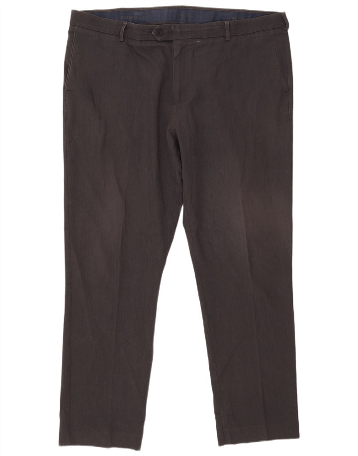 Farah Herren-Klassiker, schmale Anzughose, W44, L33, Grau, Polyester