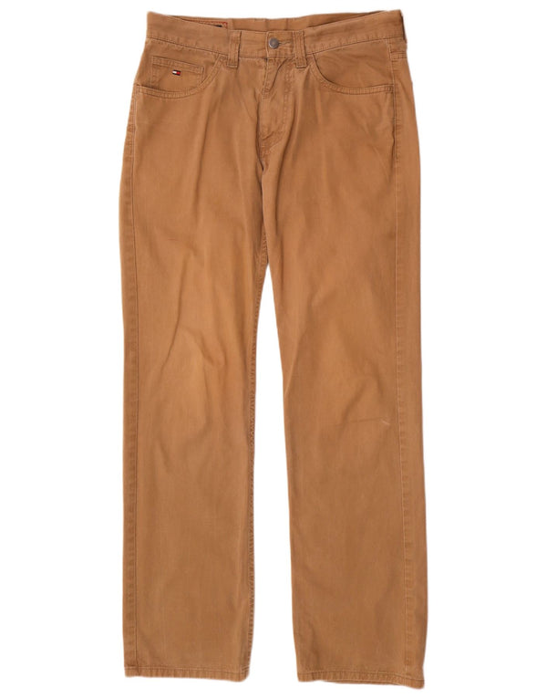 Tommy Hilfiger Herren gerade Freizeithose W32 L32 braune Baumwolle