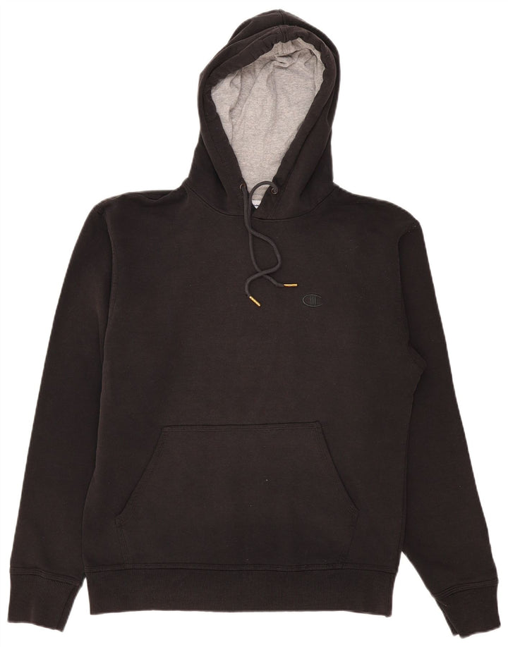 Champion Herren-Kapuzenpullover aus mittelschwarzer Baumwolle