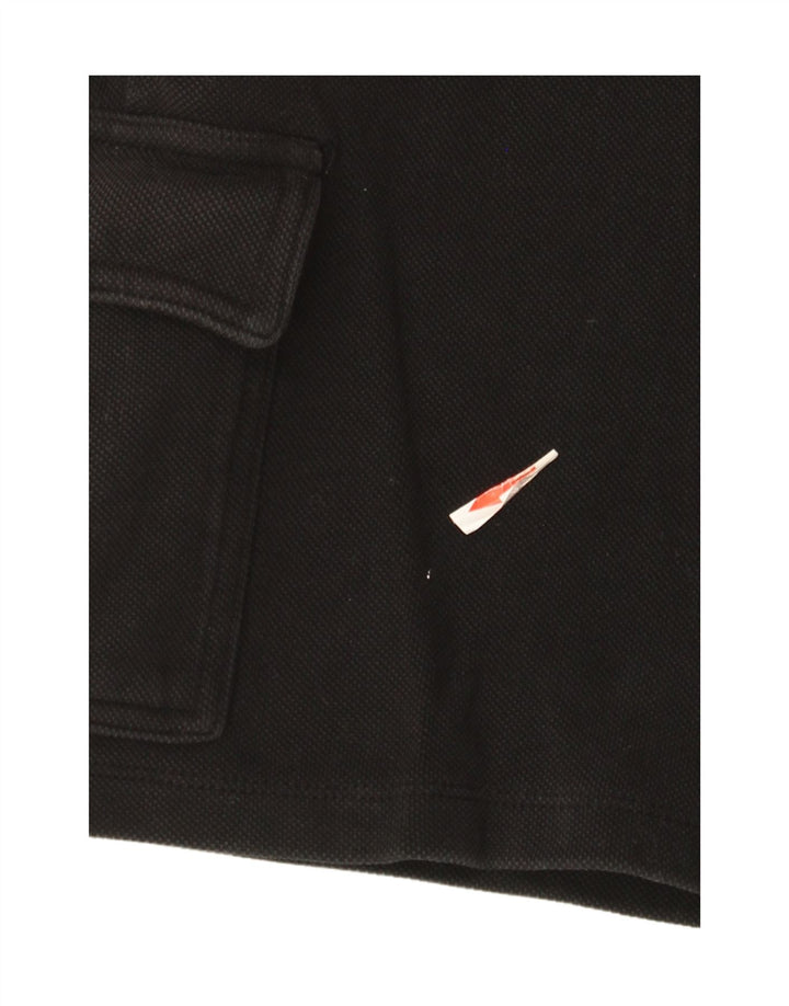 Zara Herren Cargo-Shorts, Größe S, W30, Schwarz, Baumwolle