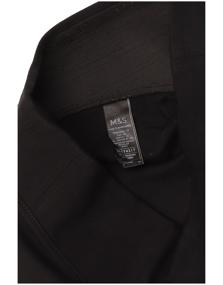Marks & Spencer Damen Leggings UK 14 Large Schwarze Viskose
