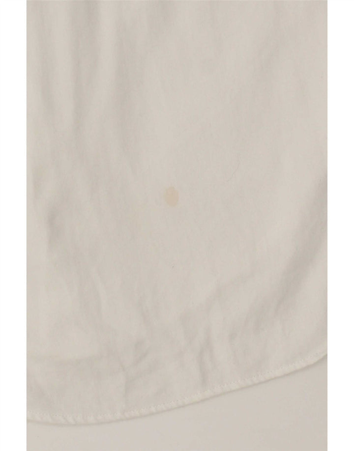 Calvin Klein Herren-Slim-Fit-Hemd, Größe 15, mittelweiße Baumwolle