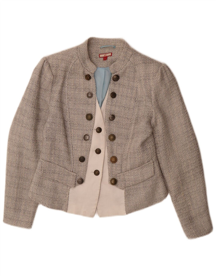 Joe Browns Damen-Blazerjacke mit 3 Knöpfen, UK 14, mittelgraues Acryl