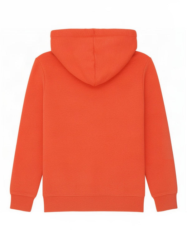 Superdry Damen Übergroßer Kapuzenpullover UK 6 XS Orange gefleckte Baumwolle