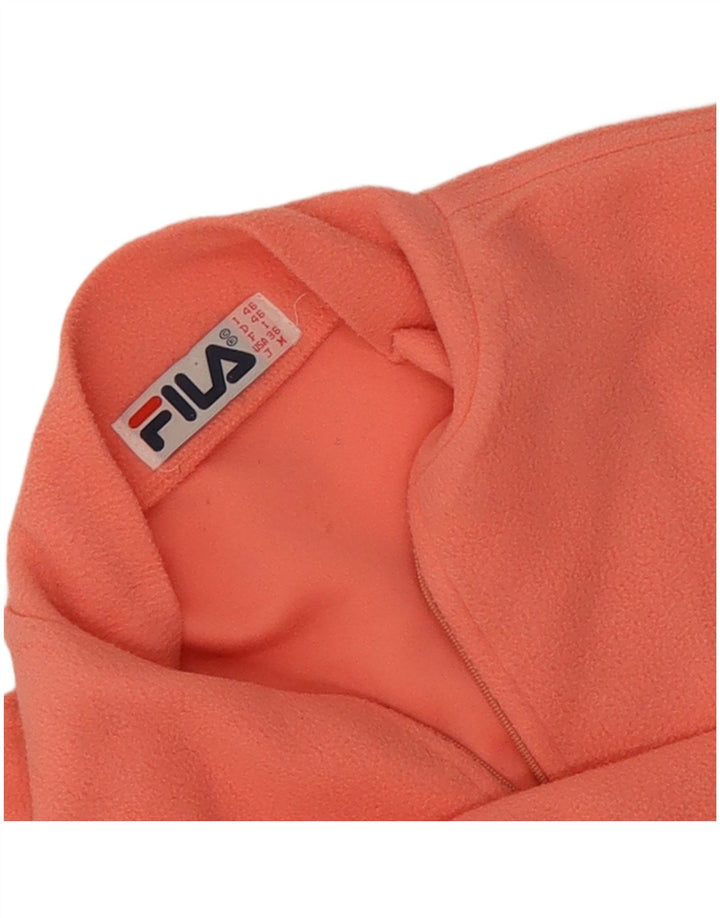 Fila Herren-Fleecepullover mit Reißverschluss am Hals, IT 46, klein, Rosa