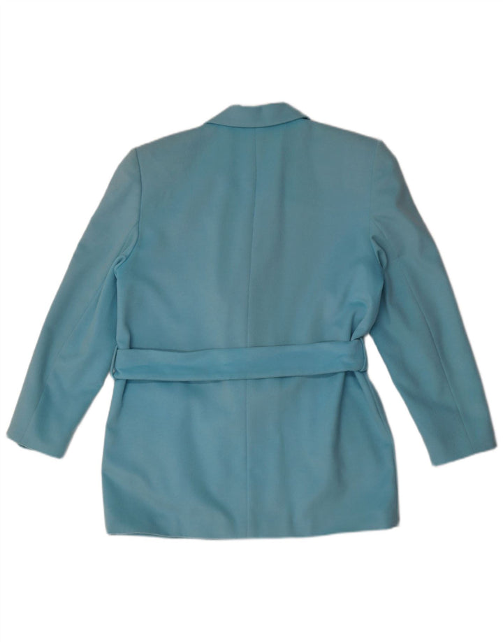 Escada Womens by Margaretha Ley Blazer Jacke EU 38 Mittelblau