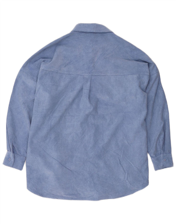 Zara Herren-Oversize-Hemd, Gr. 6, XS, Blau