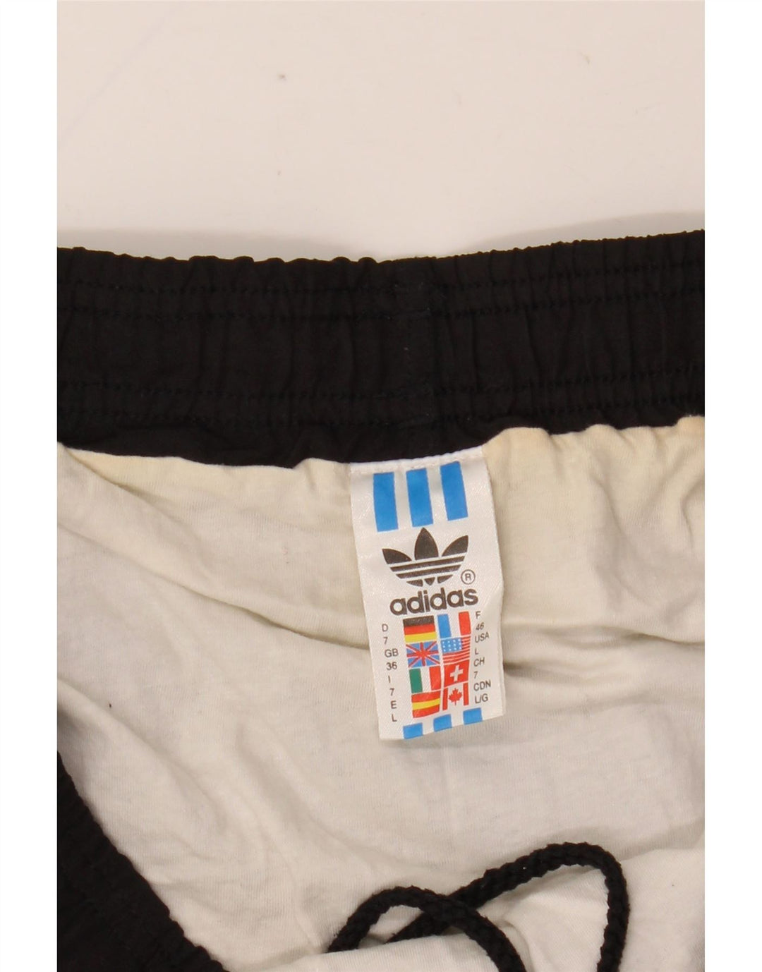 ADIDAS Herren Sportshorts Große schwarze Baumwolle