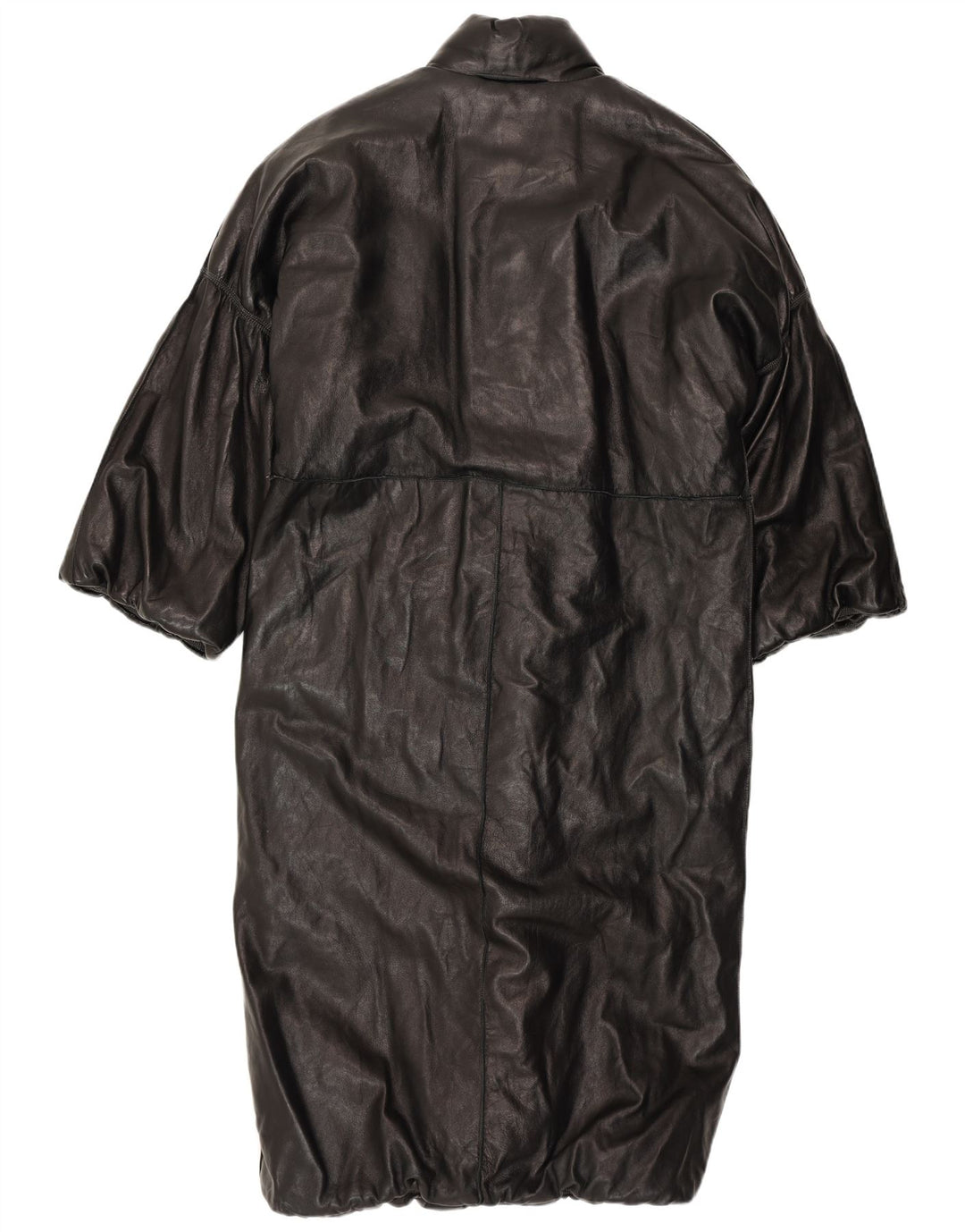 Garage Damen Ledermantel mit 3/4-Ärmeln, UK 18, XL, Schwarz