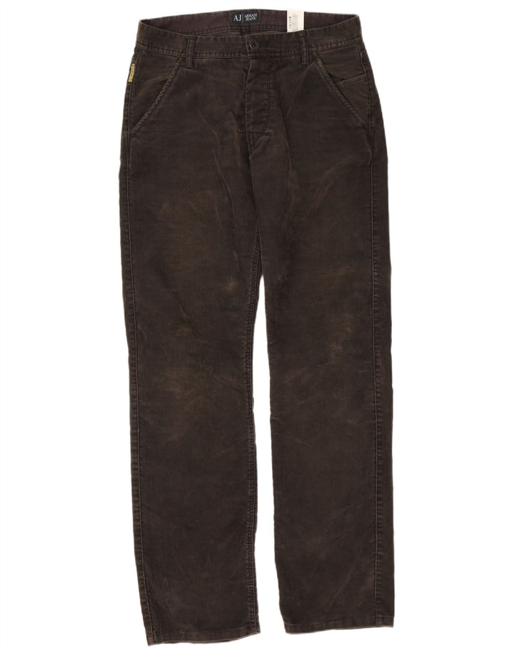 Gerade Cordhose für Herren von Armani, W32, L34, braun, Polyester