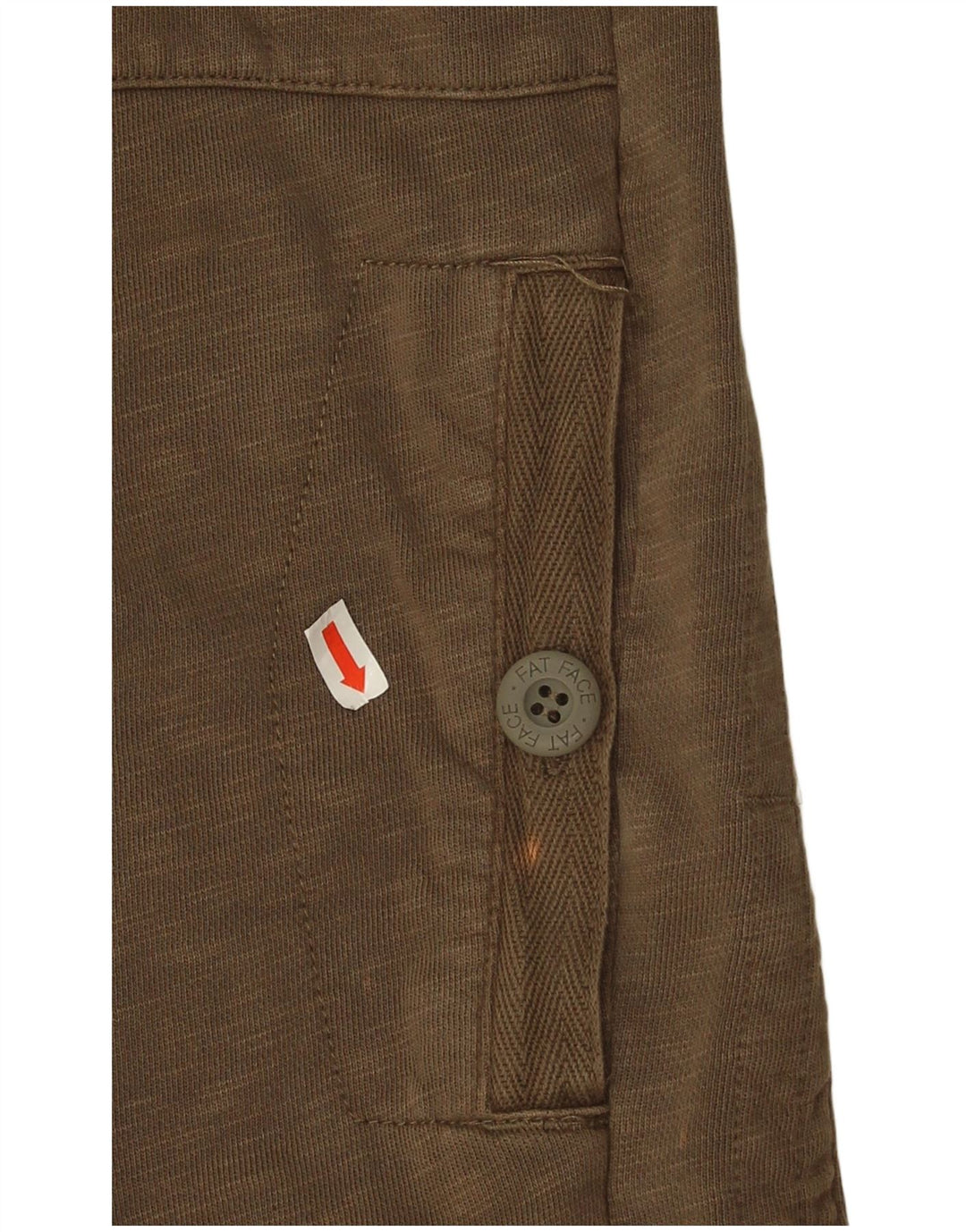 Fat Face Herren-Trainingsanzug-Oberteil, Jacke, mittlere Khaki-Baumwolle