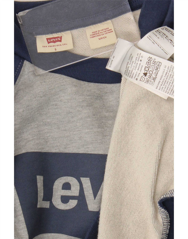 Levi's Damen-Sweatshirt in Übergröße mit Grafik, Gr. 10, Größe S, Grau
