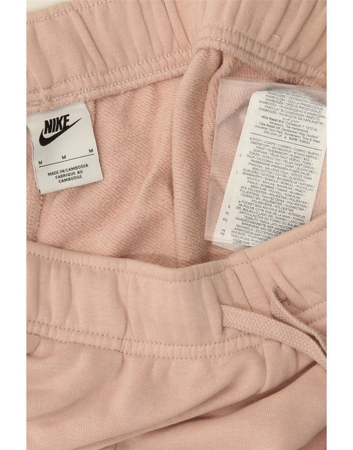NIKE Damen Sportshorts UK 14 Mittelrosa Baumwolle