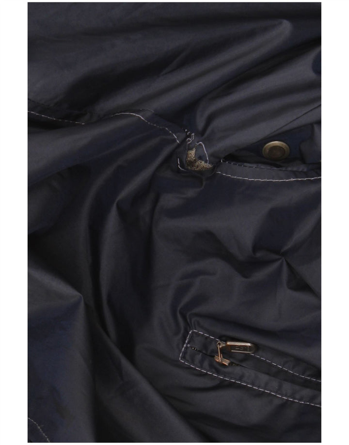 Belstaff Damen Bomberjacke UK 14 Medium Marineblau Nylon