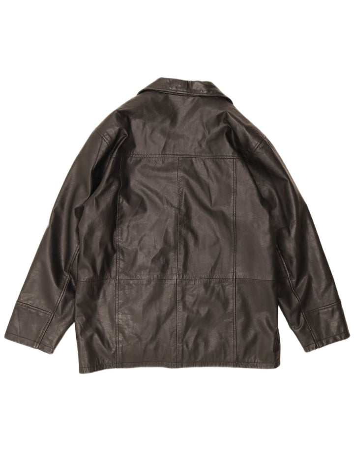 Vintage Herren Lederjacke UK 40 Large Schwarz