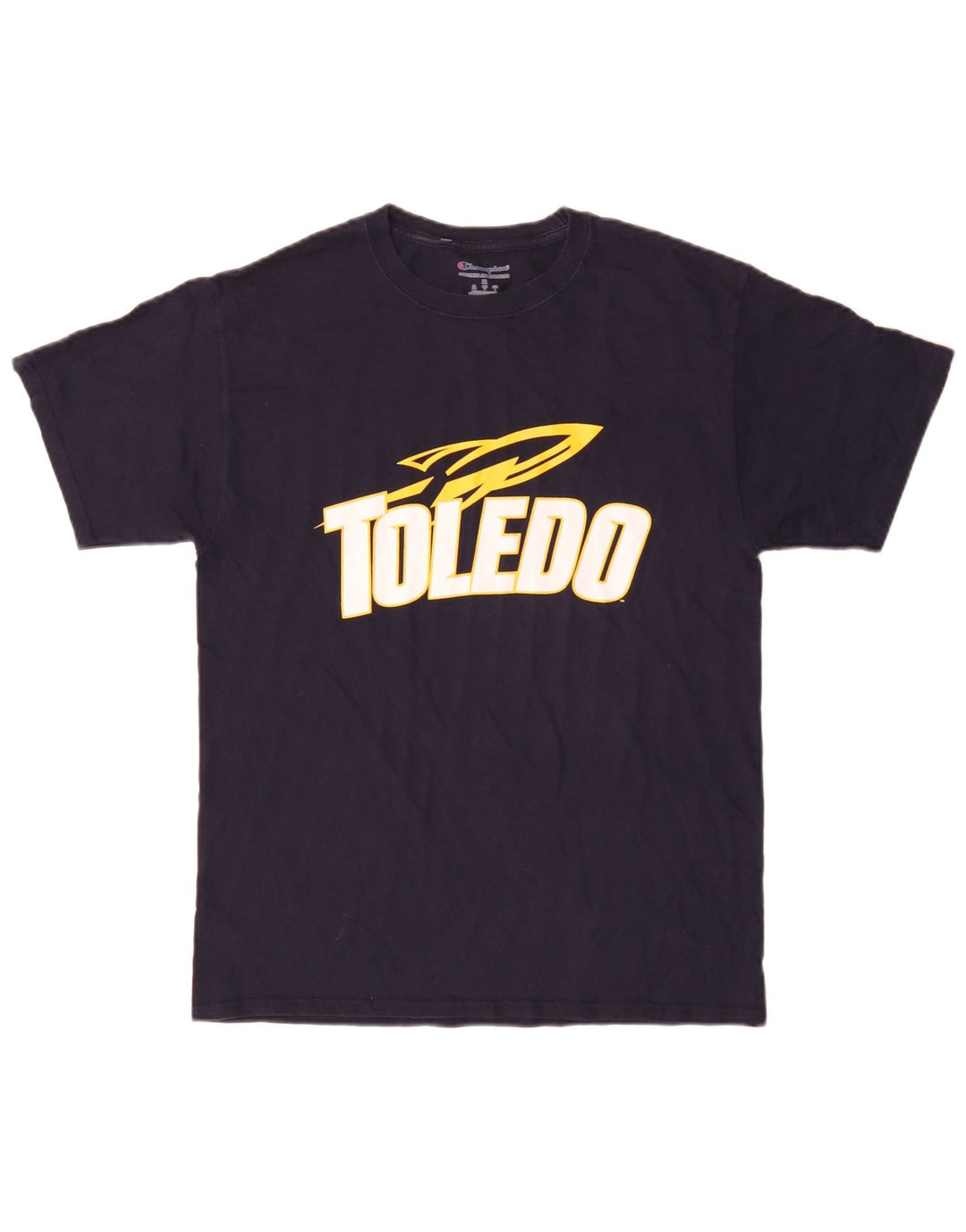 Champion Herren Toledo Rockets Grafik-T-Shirt-Oberteil, mittleres Marineblau