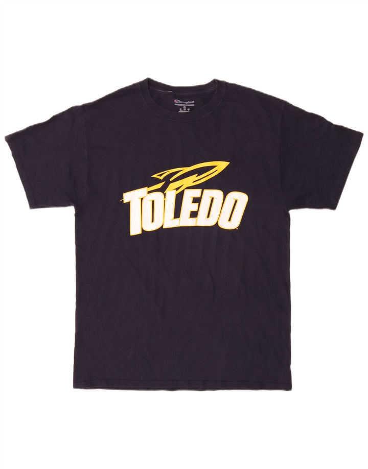 Champion Herren Toledo Rockets Grafik-T-Shirt-Oberteil, mittleres Marineblau