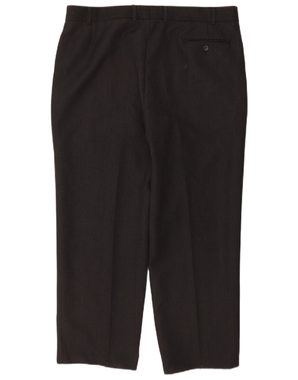 Gerade Herren-Anzughose von Marks & Spencer, W40, L28, grau, Polyester