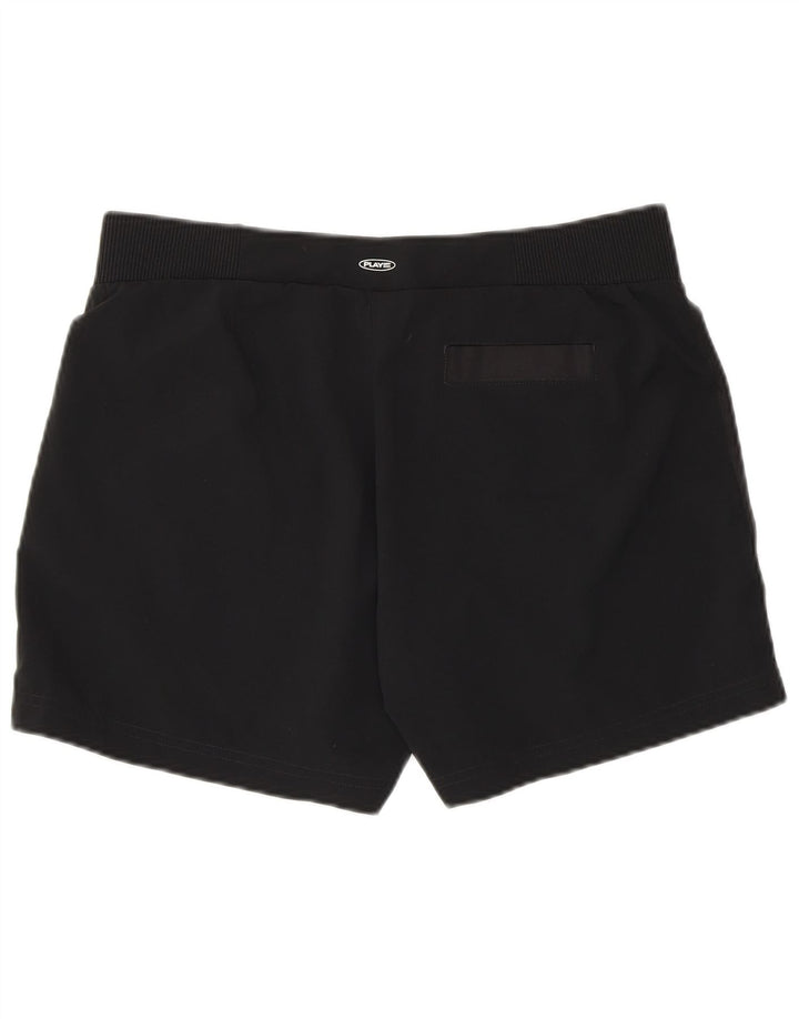 Reebok Damen Shorts UK 12 Medium W30 Schwarz Polyester