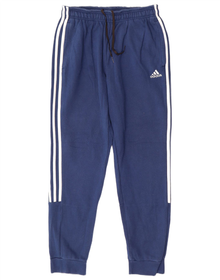 ADIDAS Herren Trainingshose Jogger mittelblaue Baumwolle