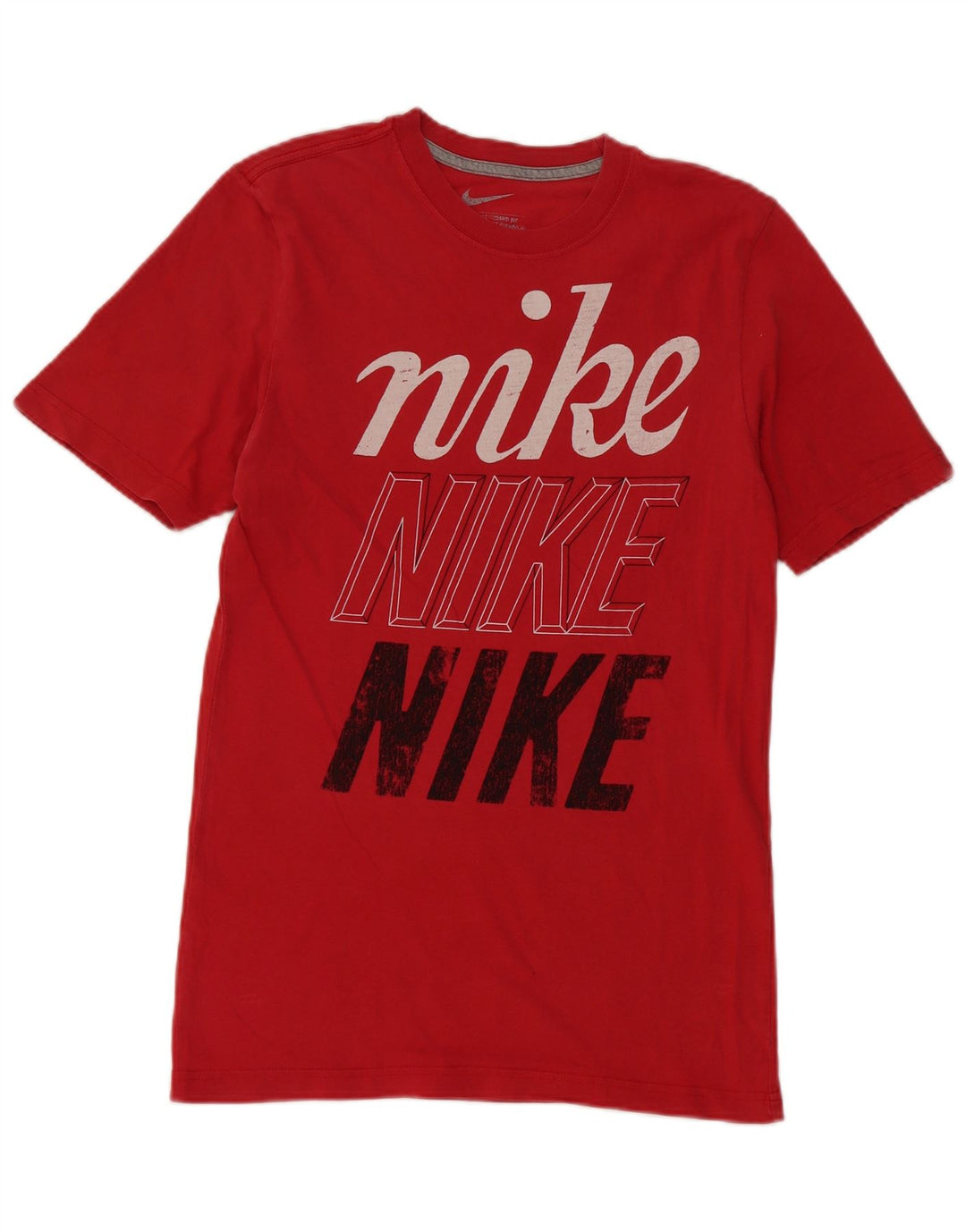 Nike Herren-T-Shirt mit Standard-Passform und Grafik, Größe S, Rot
