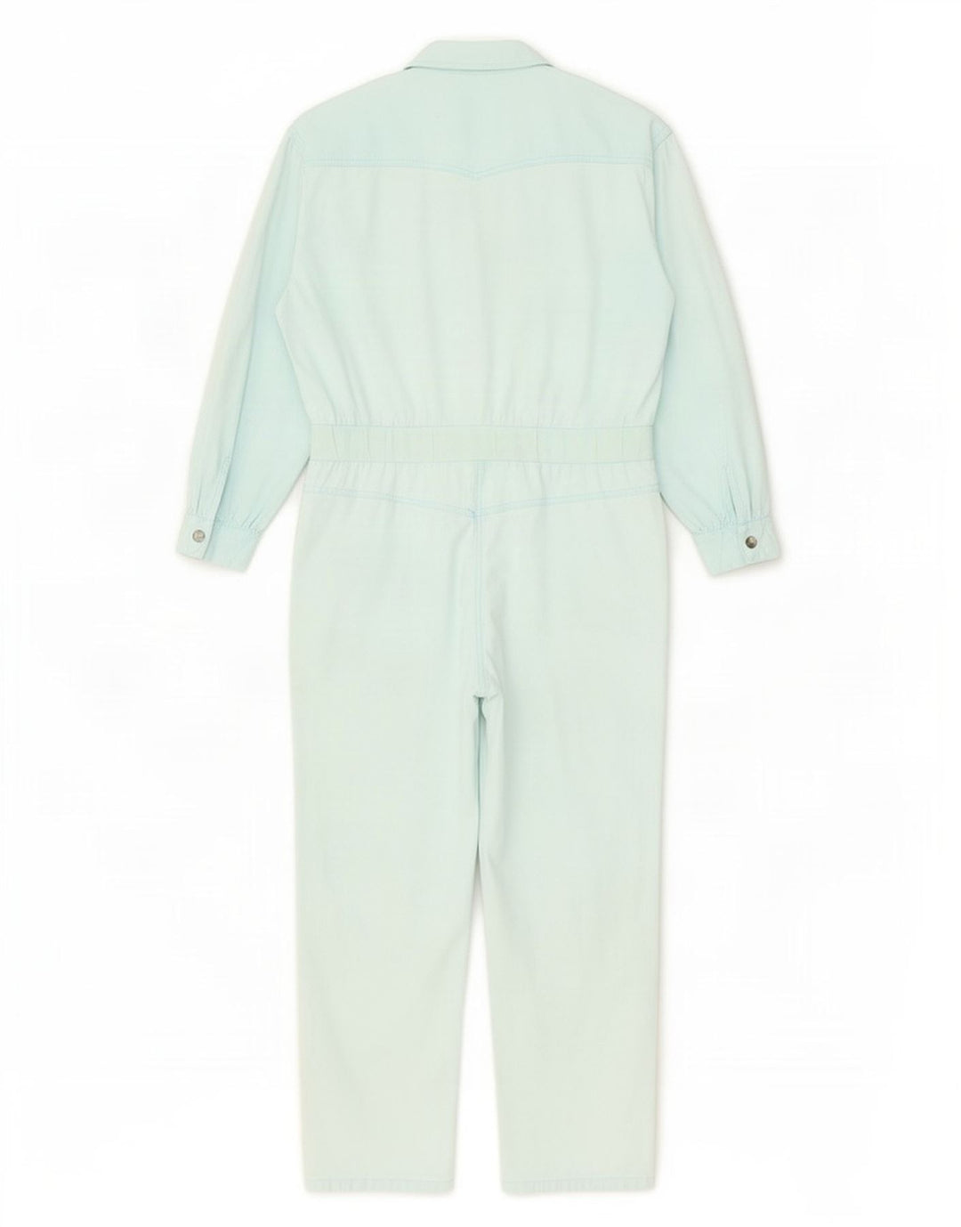 Vintage Damen-Overall mit langen Ärmeln, übergroß, EU 38, Mittelblau