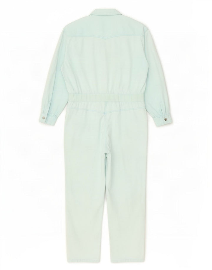 Vintage Damen-Overall mit langen Ärmeln, übergroß, EU 38, Mittelblau