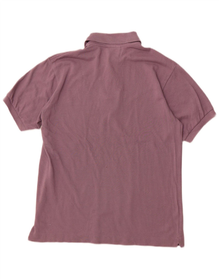 LACOSTE Herren-Poloshirt, Größe 3, klein, lila Baumwolle