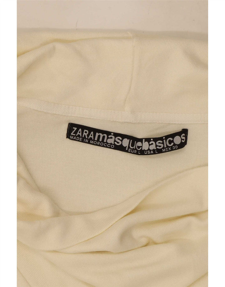 Zara Damen Etuikleid UK 14 Large Off White