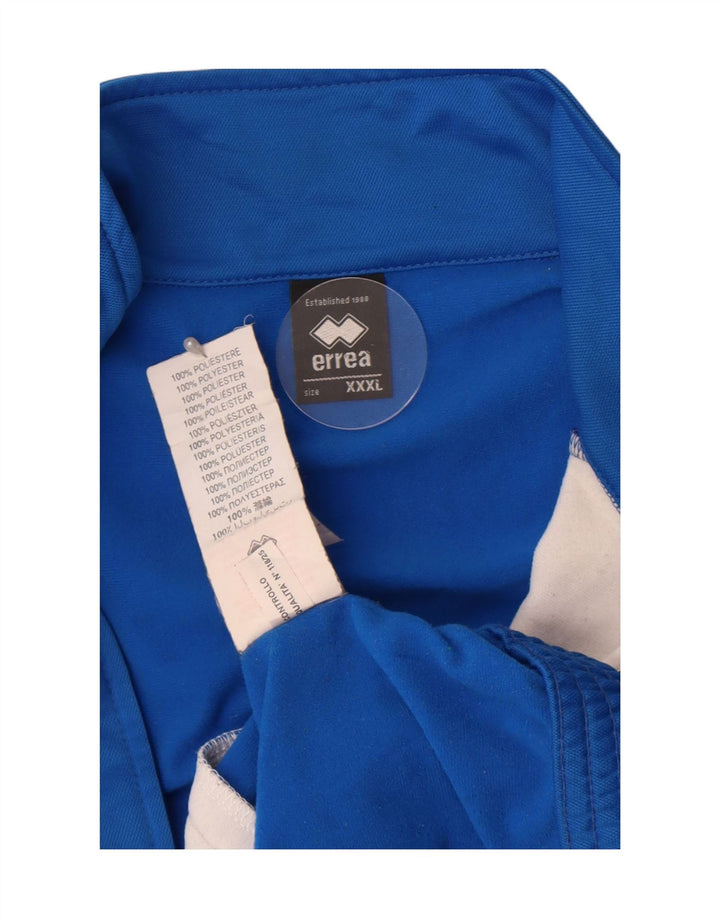 Errea Herren-Trainingsanzug-Oberteil, Jacke, 3XL, blaues Farbblock-Polyester