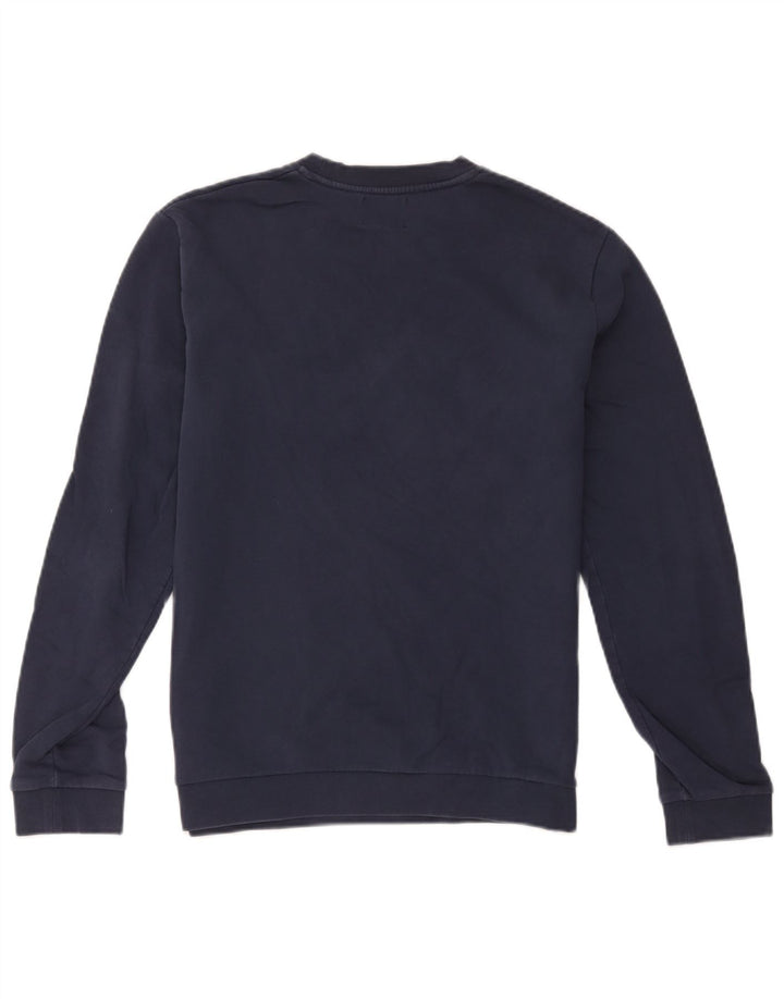 Iceberg Herren Grafik-Sweatshirt-Pullover, mittelmarineblaue Baumwolle