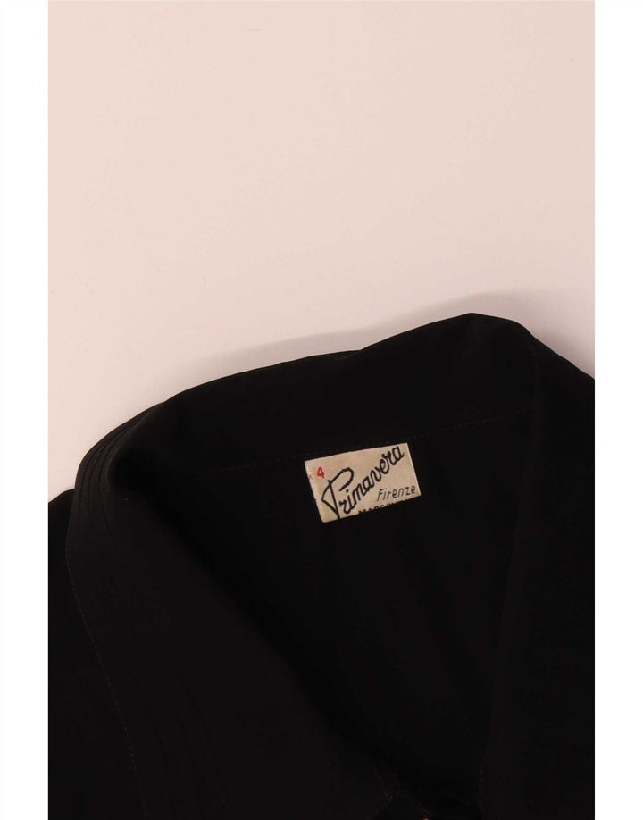 Primavera Firenze Damen Hemdbluse UK 18 XL Schwarz Polyester