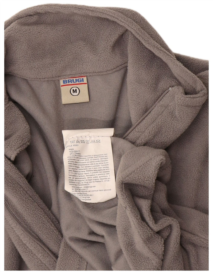 Brugi Damen-Fleecepullover mit Reißverschluss am Hals, UK 14, mittelgrau, Polyester