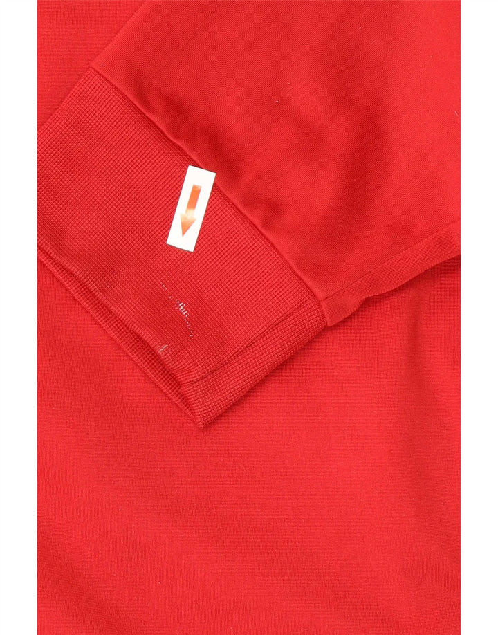 Adidas Herren Trainingsanzug Top Jacke XL Rot Polyester