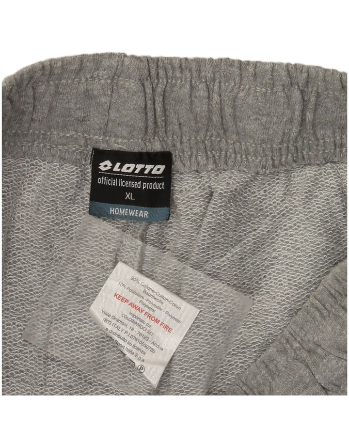 Lotto Herren-Sportshorts XL aus grauer Baumwolle