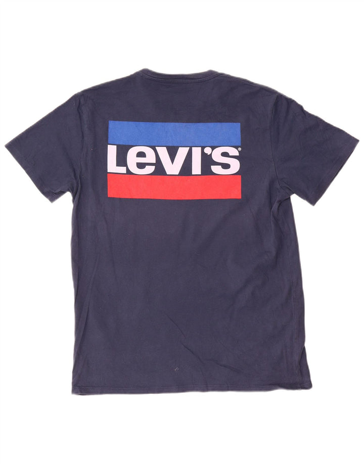 Levi's Herren-T-Shirt mit Grafik, mittelmarineblaue Baumwolle