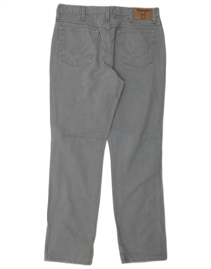 WRANGLER Herren Regular Straight Jeans W34 L33 Graue Baumwolle