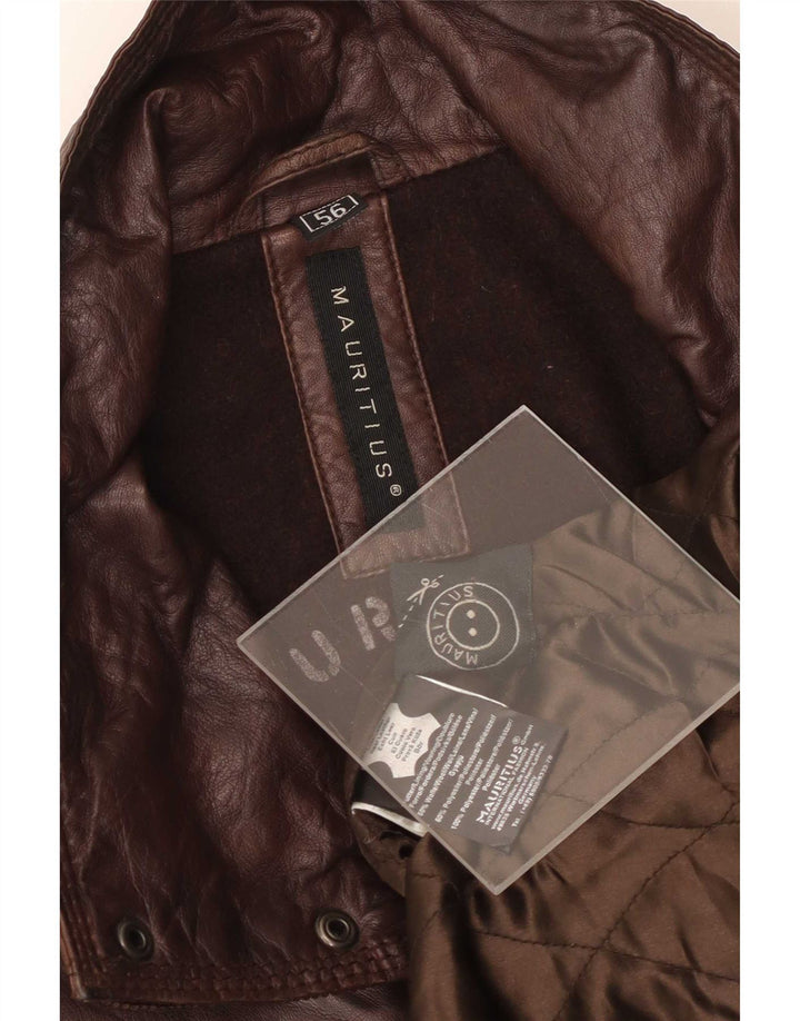 Mauritius Herren Lederjacke IT 56 3XL Braun