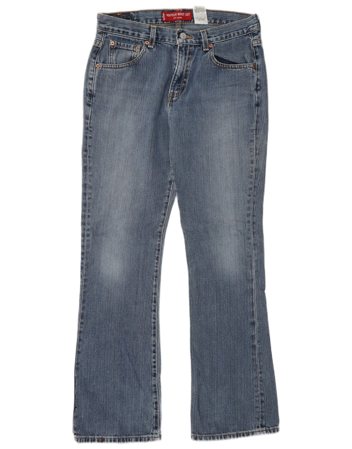 Levi's Damen 515 Bootcut-Jeans mit niedriger Taille, US 8, Mittel, W30, L31, blaue Baumwolle