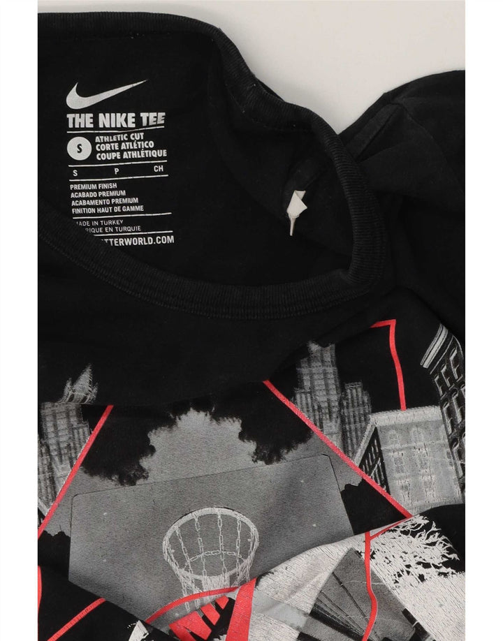 Nike Herren Athletic Cut Graphic T-Shirt Top Small Schwarz